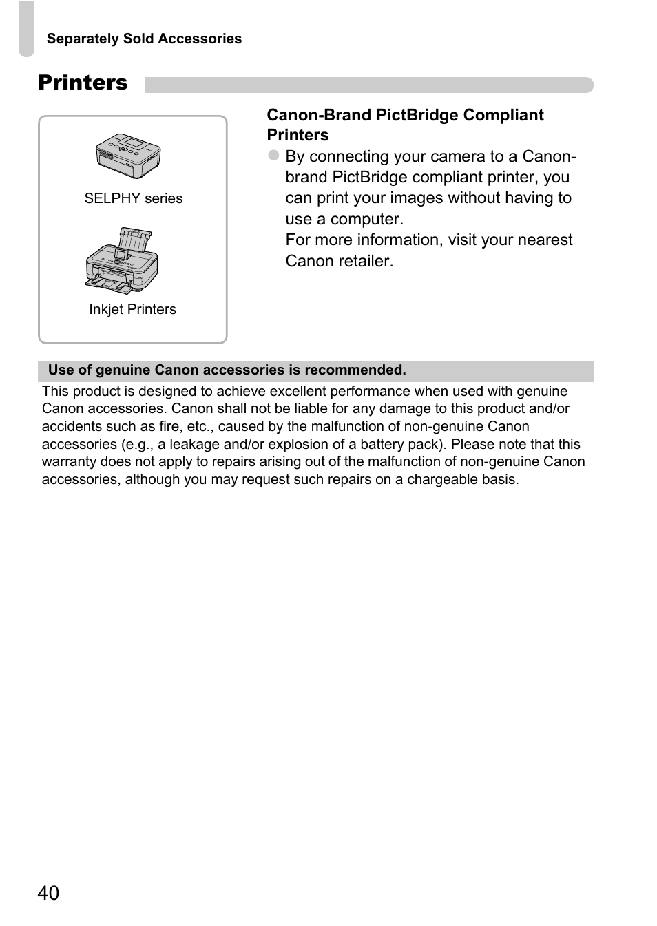 Printers | Canon A2200 User Manual | Page 40 / 201