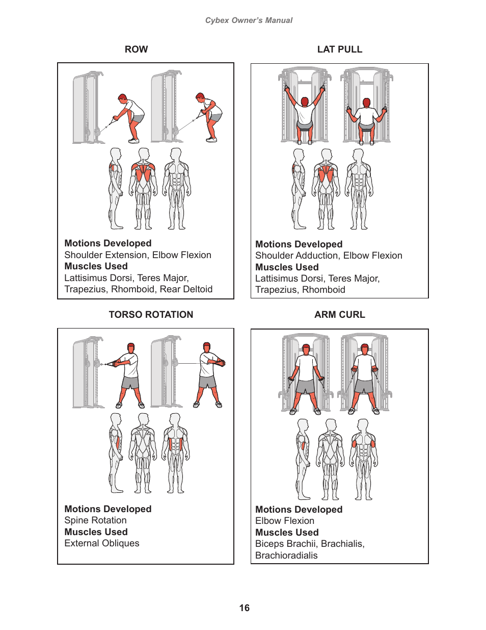 Cybex 18000-FT-325 Bravo User Manual | Page 16 / 30