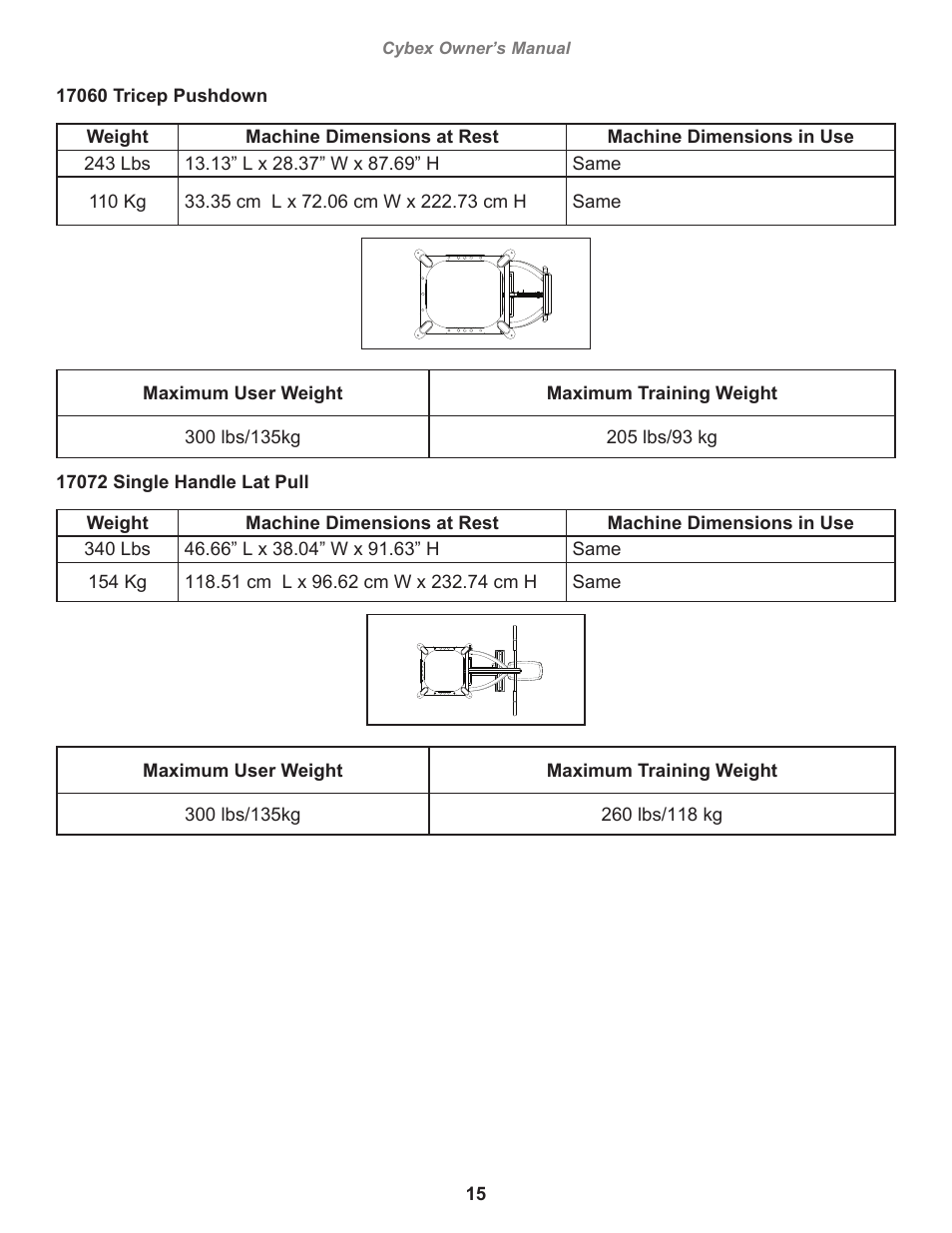 Cybex 17001 Jungle Gym User Manual | Page 15 / 70