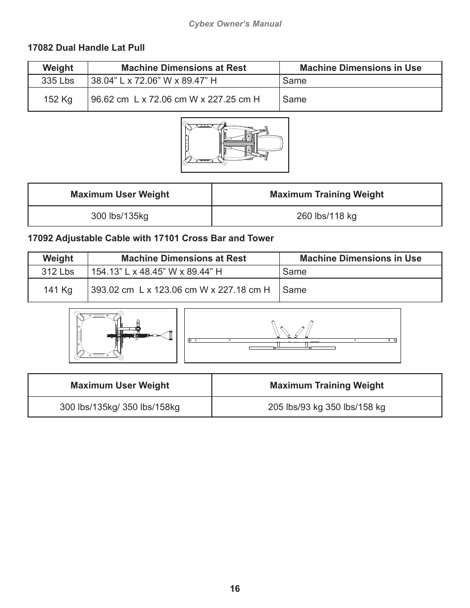 Cybex 17001 Jungle Gym User Manual | Page 16 / 70