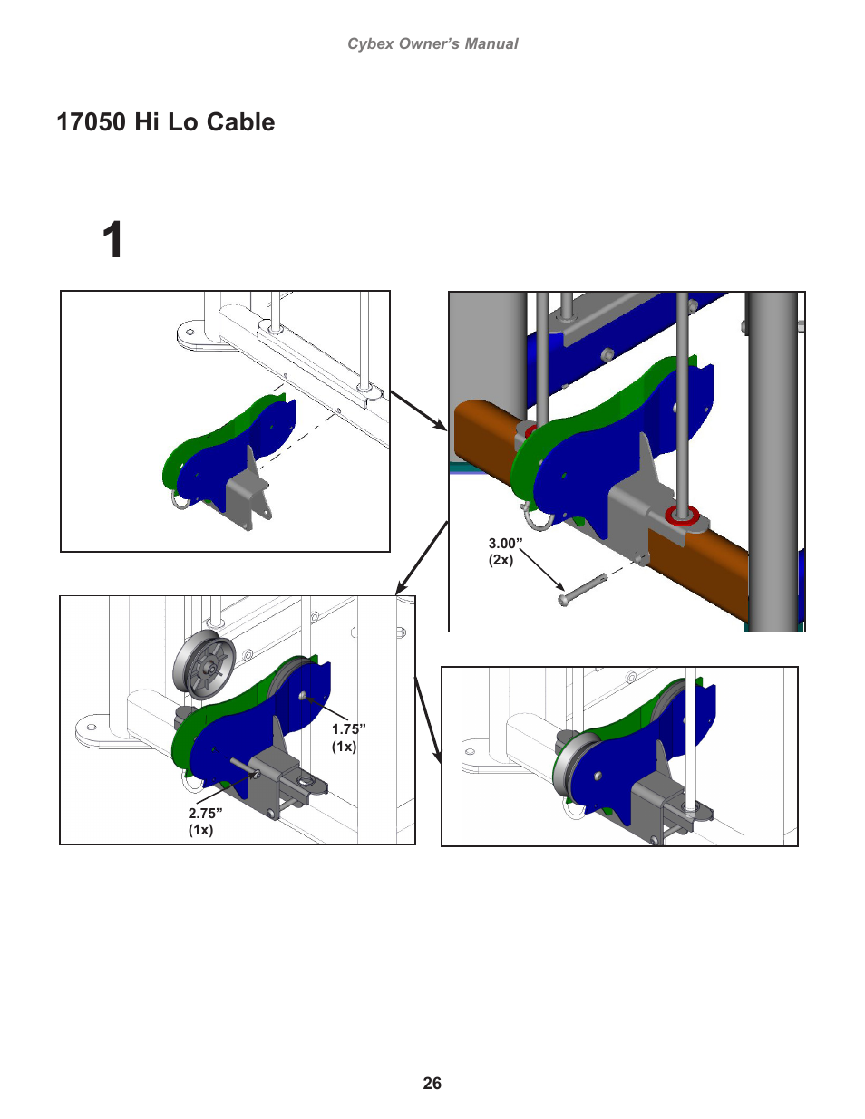 Cybex 17001 Jungle Gym User Manual | Page 26 / 70