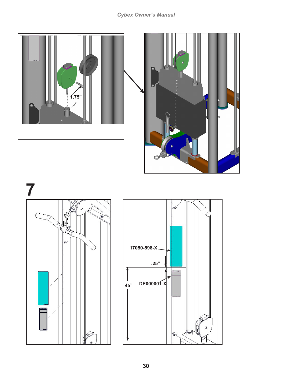 Cybex 17001 Jungle Gym User Manual | Page 30 / 70