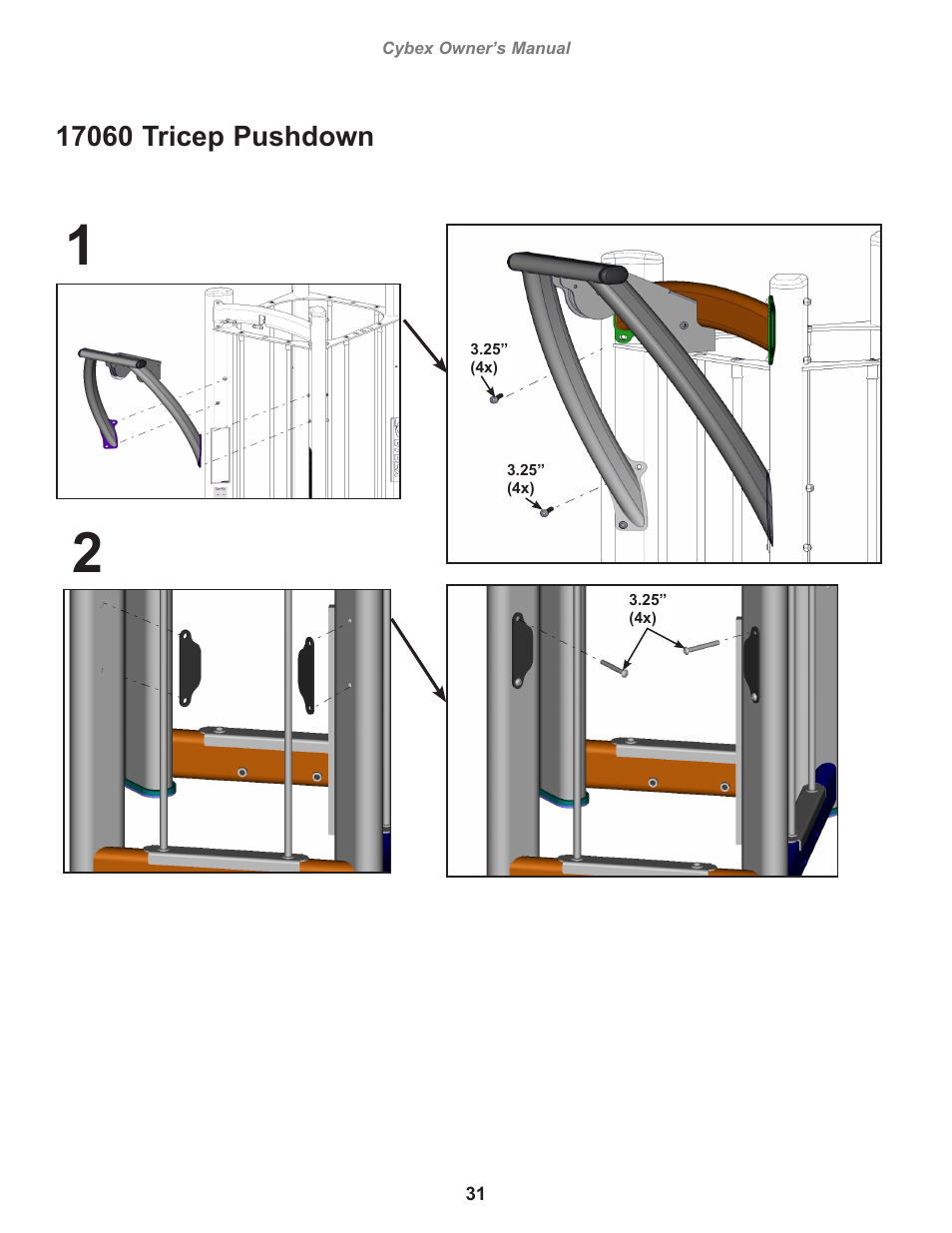 Cybex 17001 Jungle Gym User Manual | Page 31 / 70