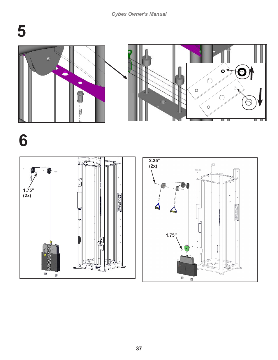 Cybex 17001 Jungle Gym User Manual | Page 37 / 70