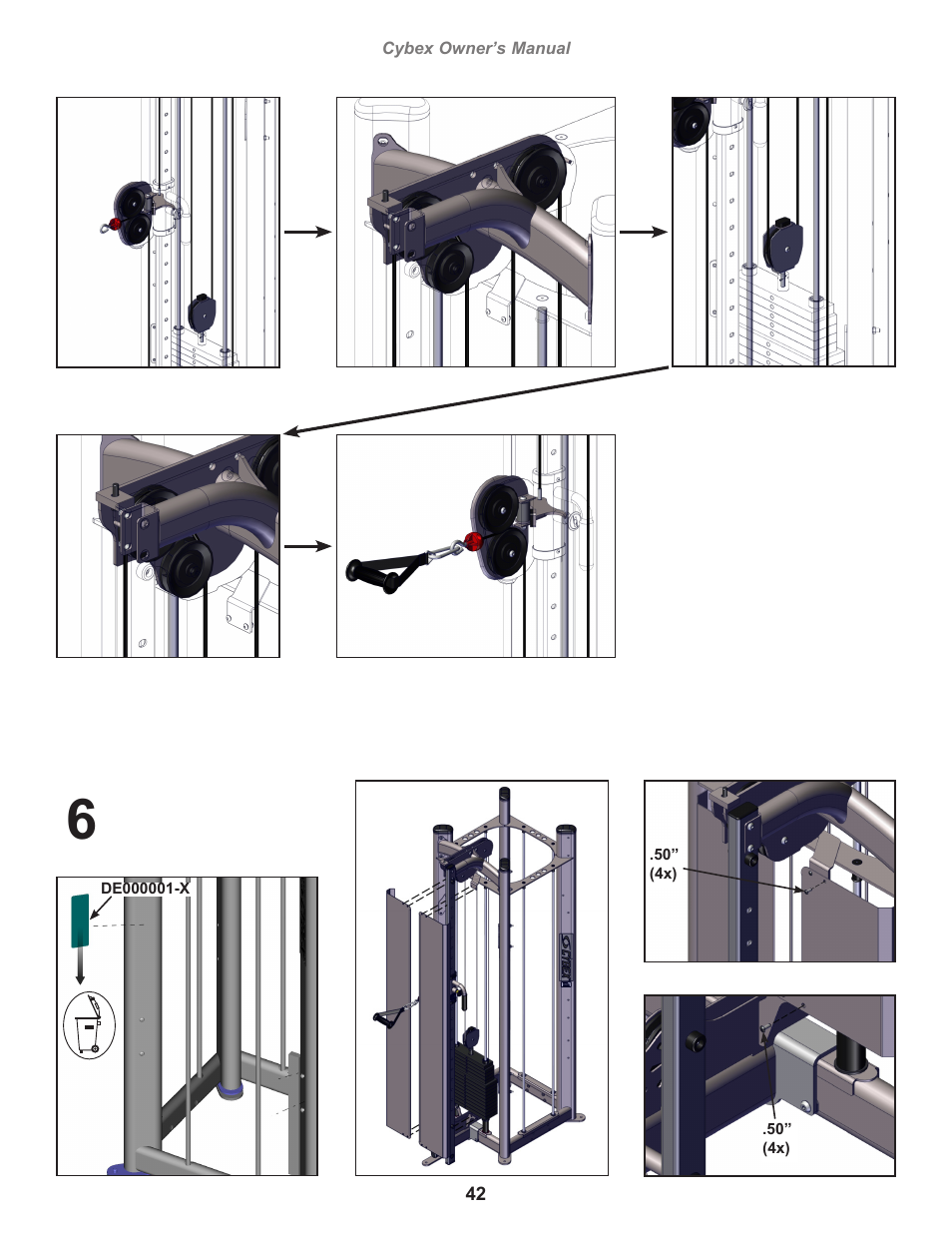 Cybex 17001 Jungle Gym User Manual | Page 42 / 70