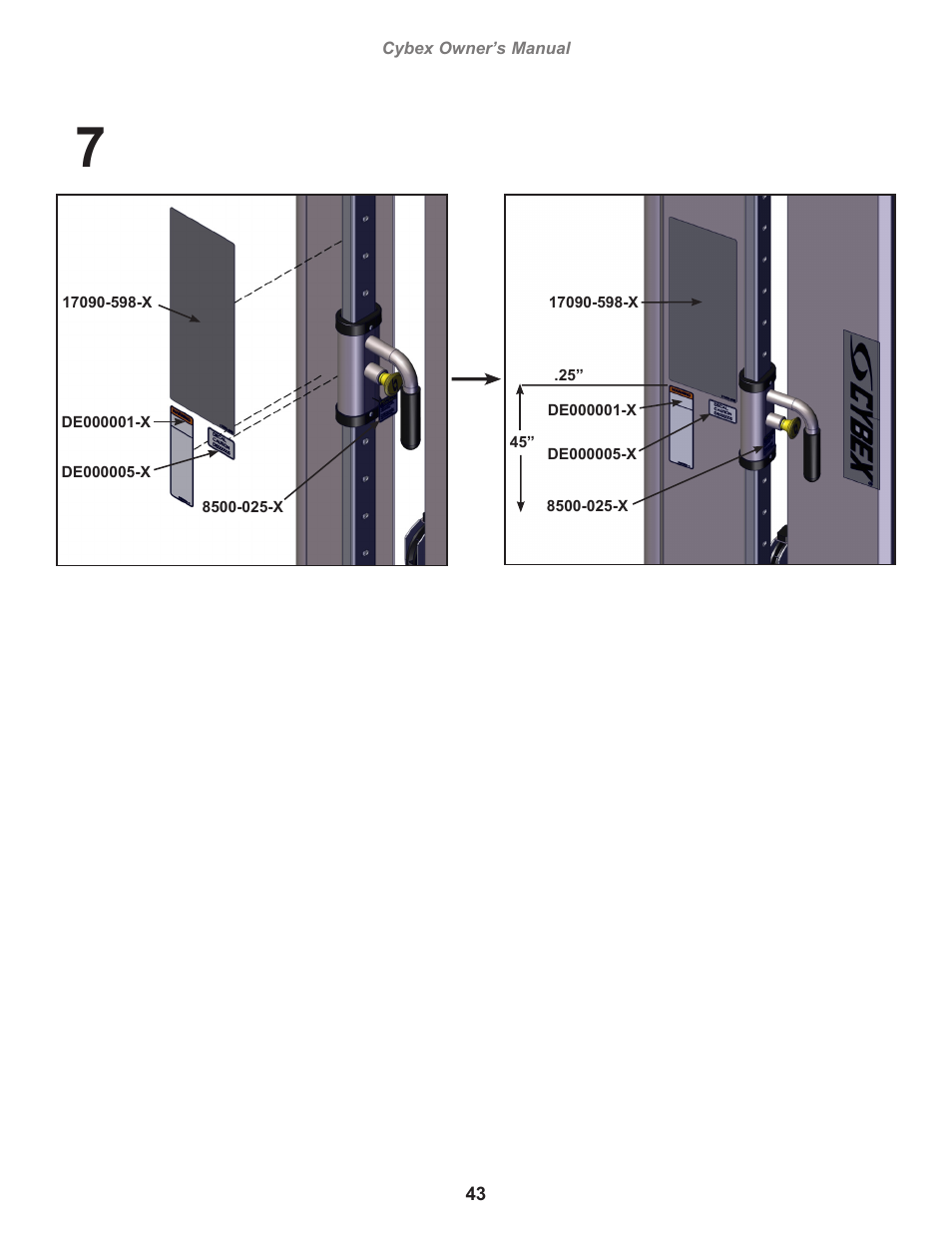 Cybex 17001 Jungle Gym User Manual | Page 43 / 70