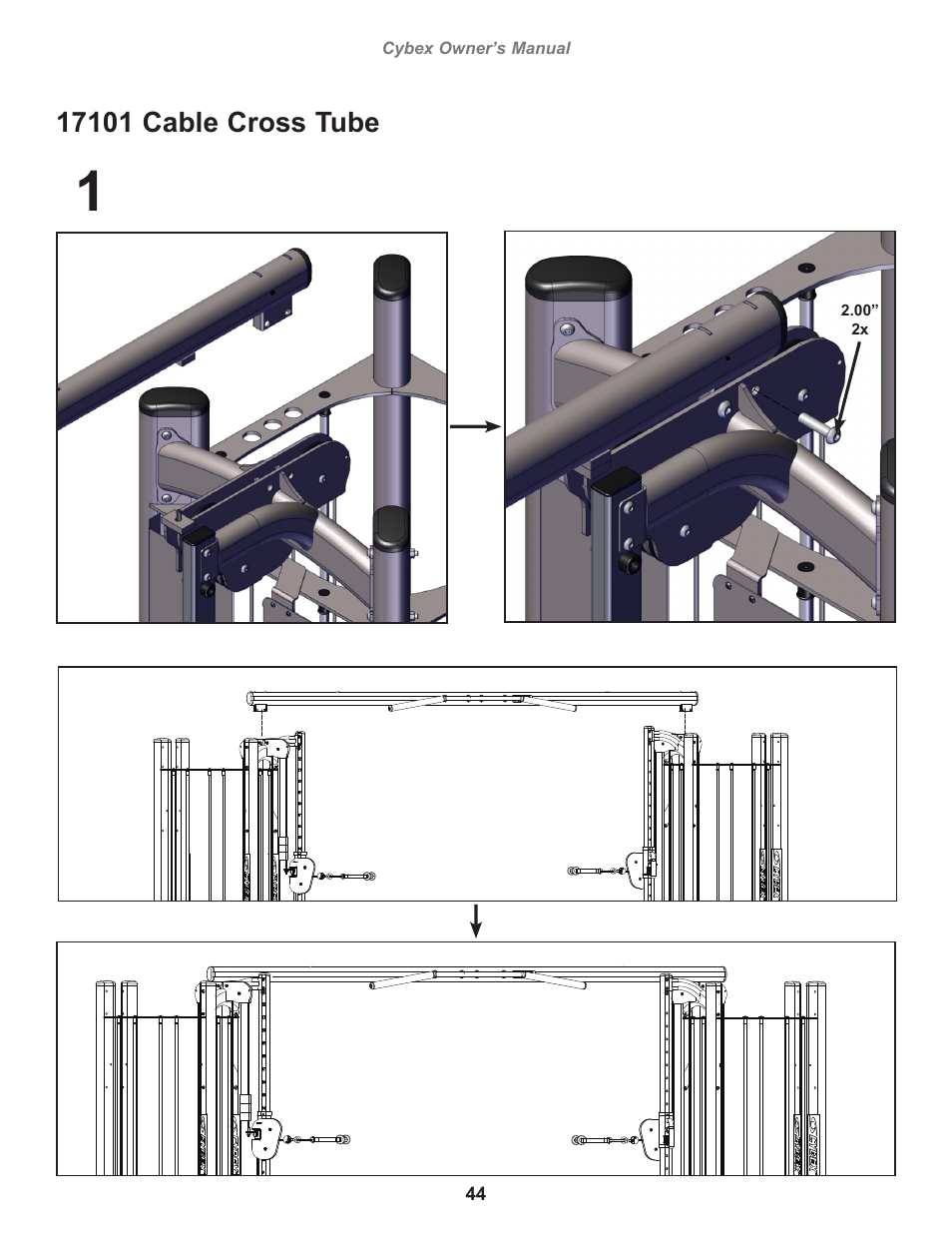 Cybex 17001 Jungle Gym User Manual | Page 44 / 70