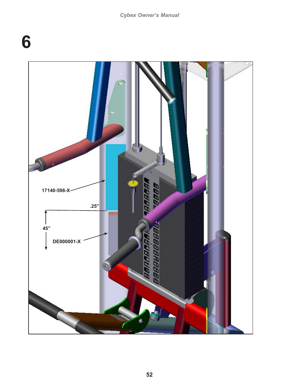 Cybex 17001 Jungle Gym User Manual | Page 52 / 70