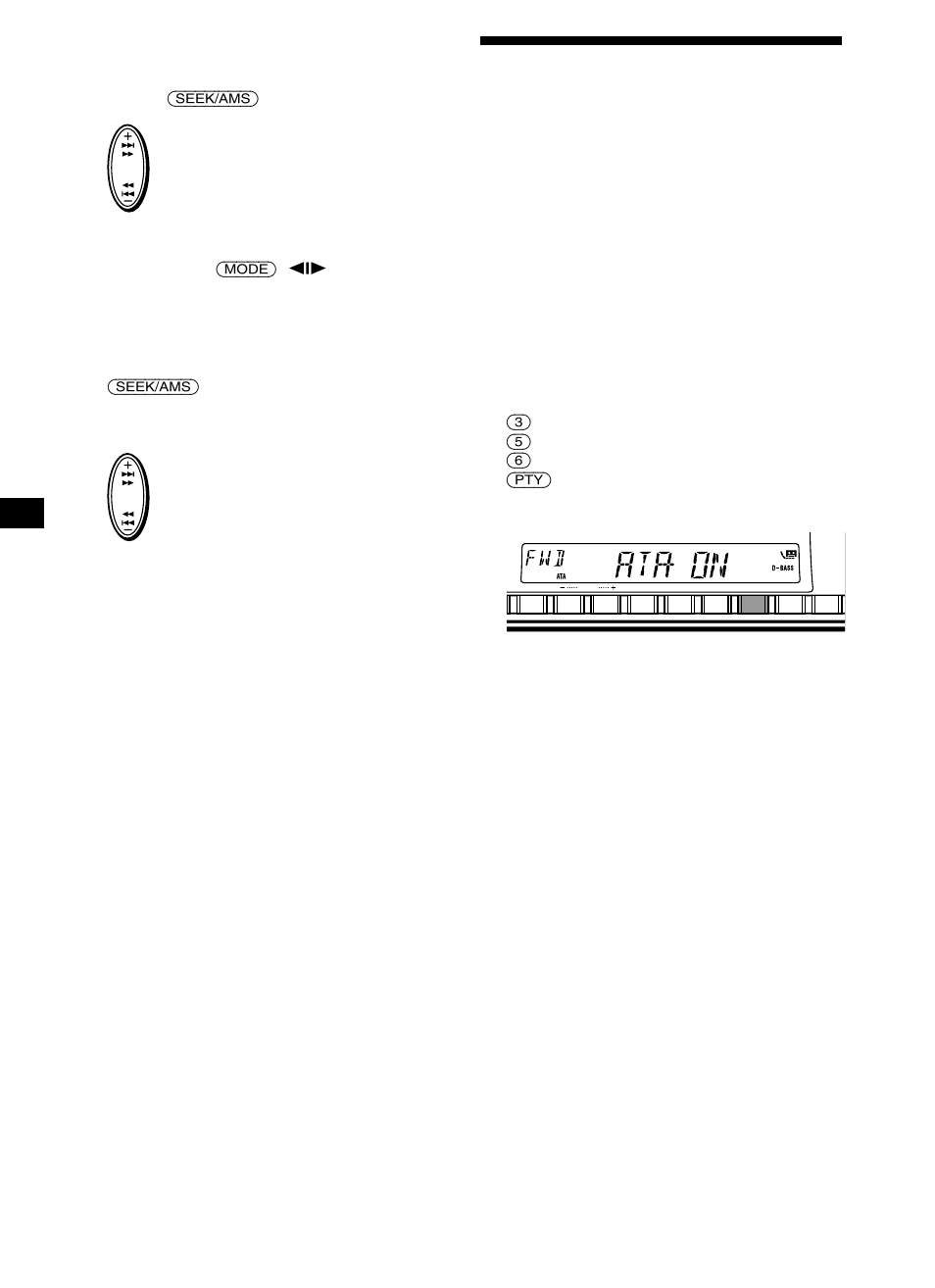 Playing a tape in various functions, Fast-winding the tape, Function buttons | Sony XR-CA410 User Manual | Page 8 / 124