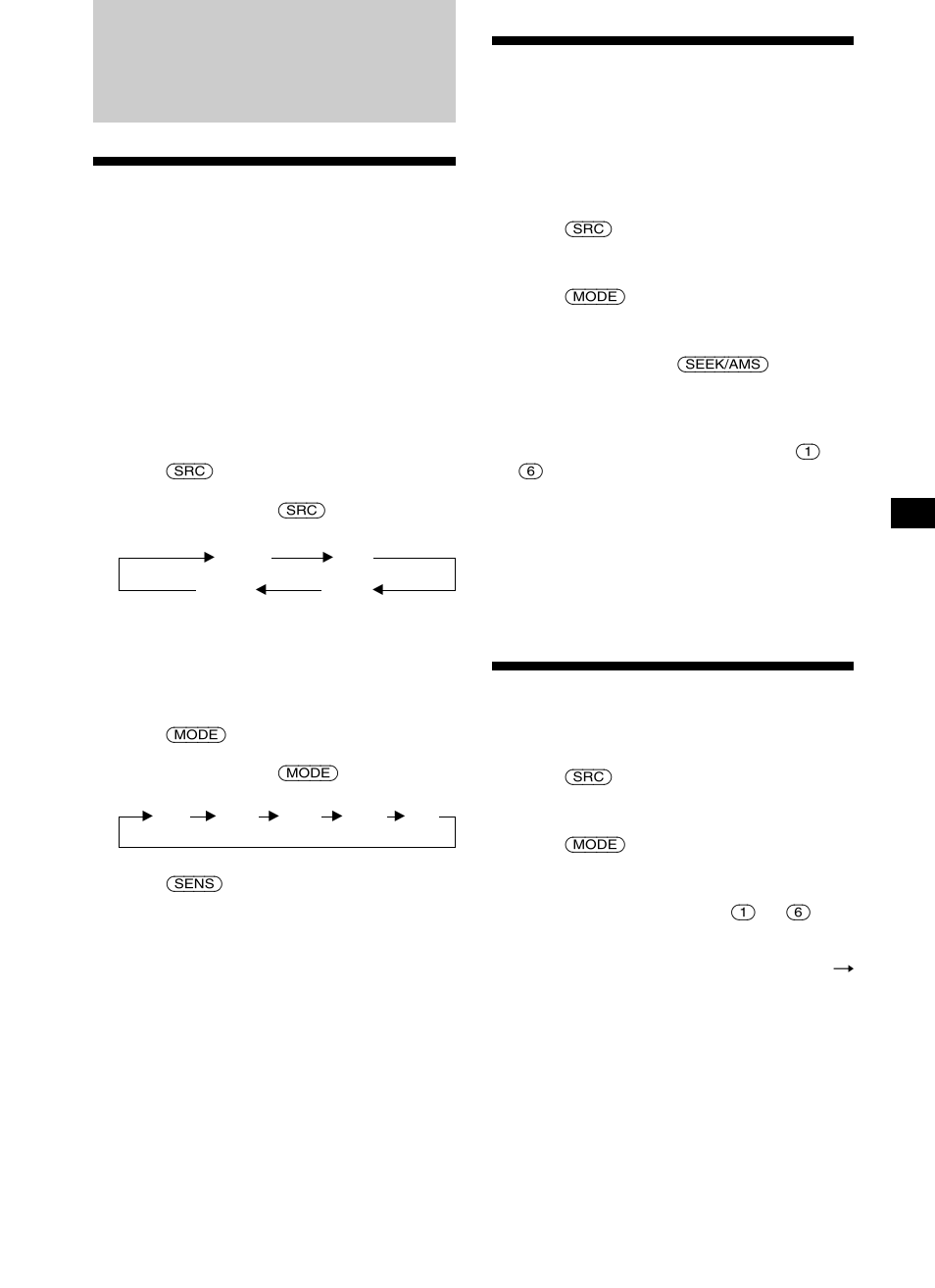 Radio | Sony XR-CA410 User Manual | Page 9 / 124