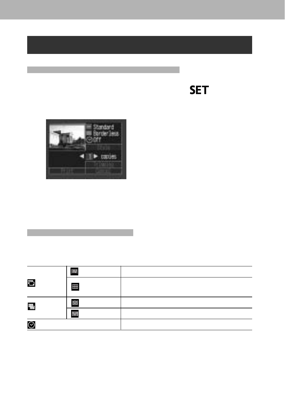 Setting the print settings (direct print function) | Canon A60 User Manual | Page 150 / 230