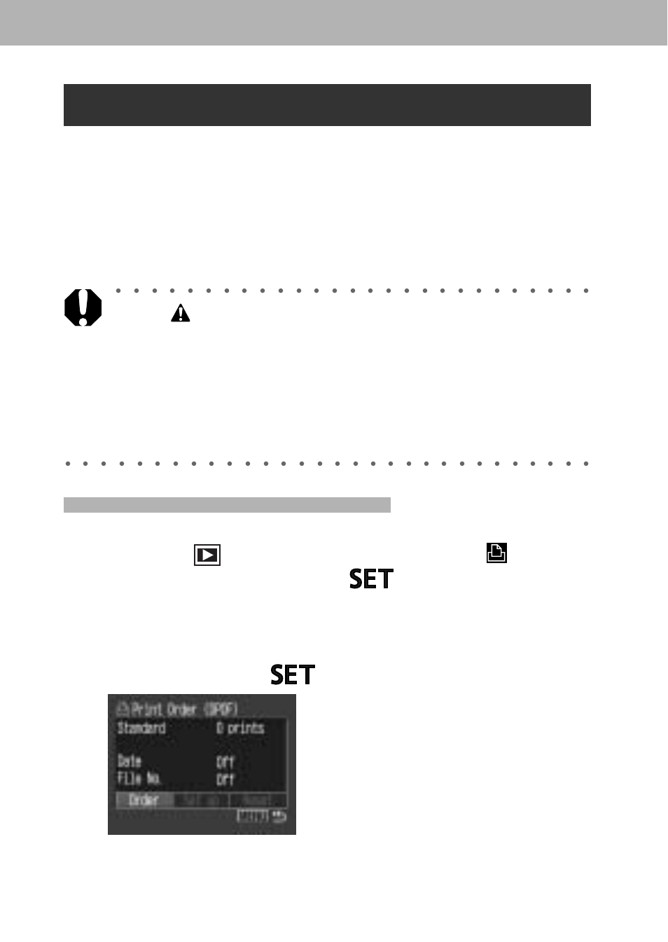 Print settings (dpof print settings), Selecting images for printing, See selecting menus and settings (p. 43) | Canon A60 User Manual | Page 158 / 230