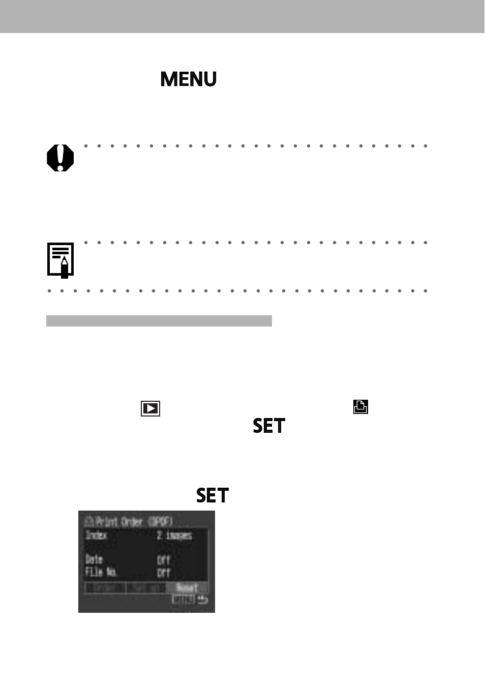 Press the button, Resetting the print settings, See selecting menus and settings (p. 43) | Canon A60 User Manual | Page 162 / 230