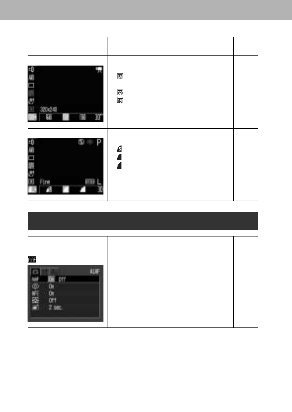 Rec. menu | Canon A60 User Manual | Page 178 / 230