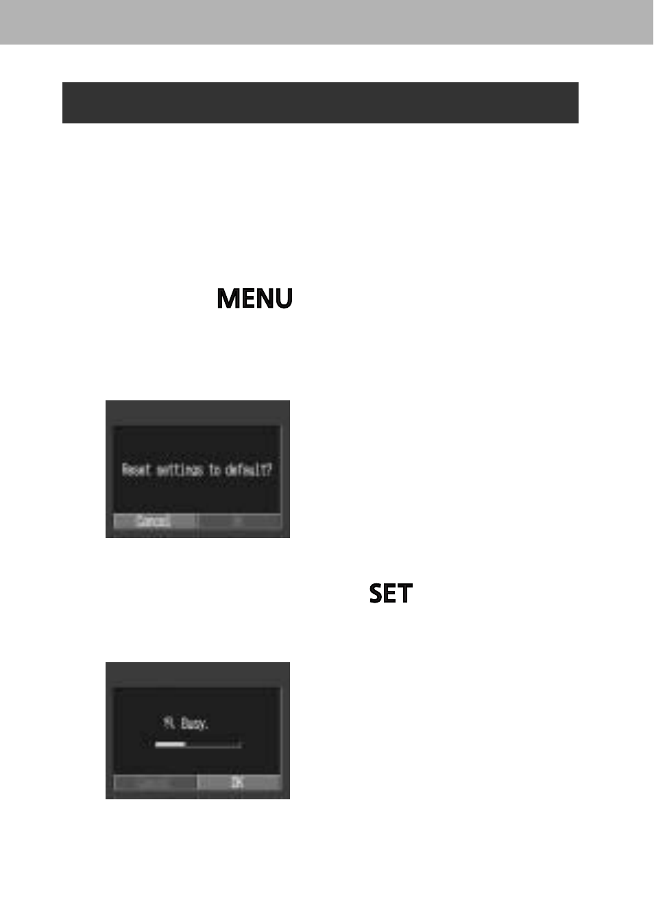 Resetting the settings to default | Canon A60 User Manual | Page 188 / 230