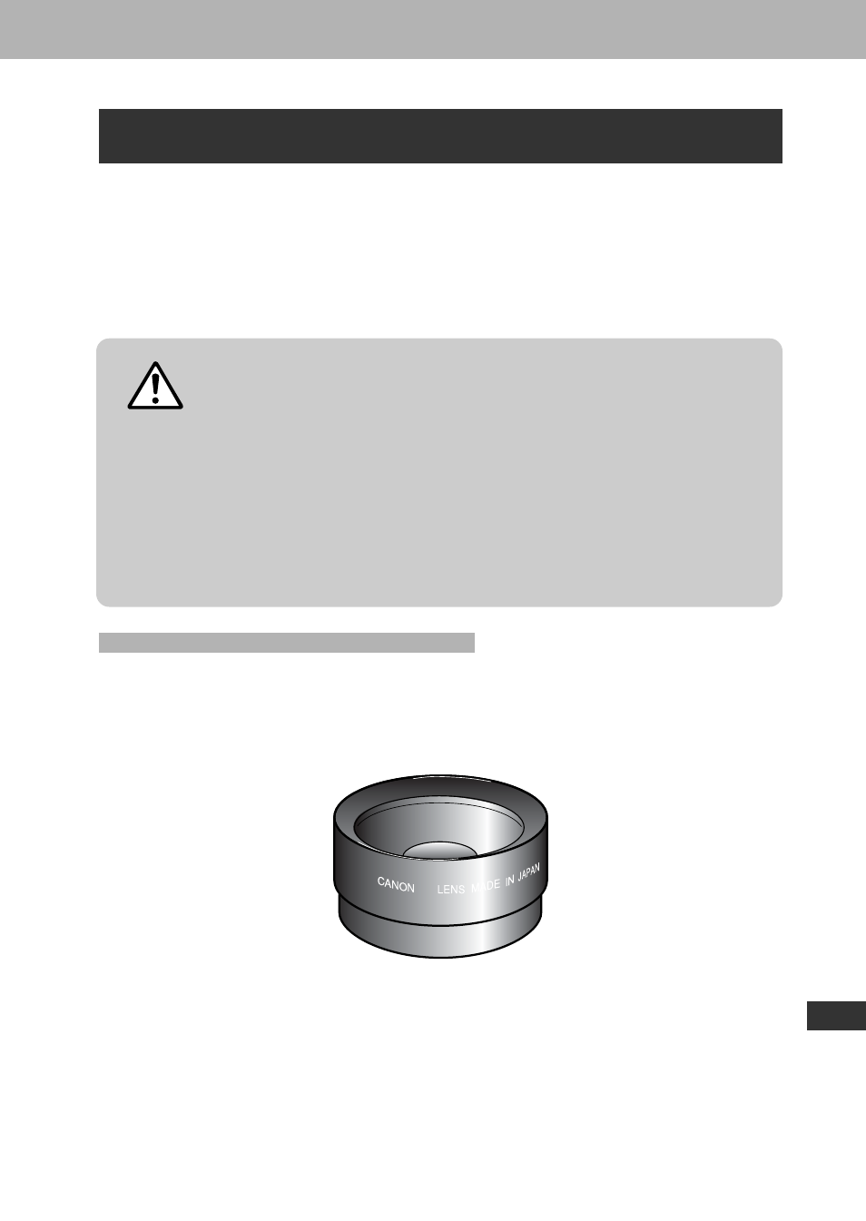 Using the optional lenses and lens adapter | Canon A60 User Manual | Page 201 / 230