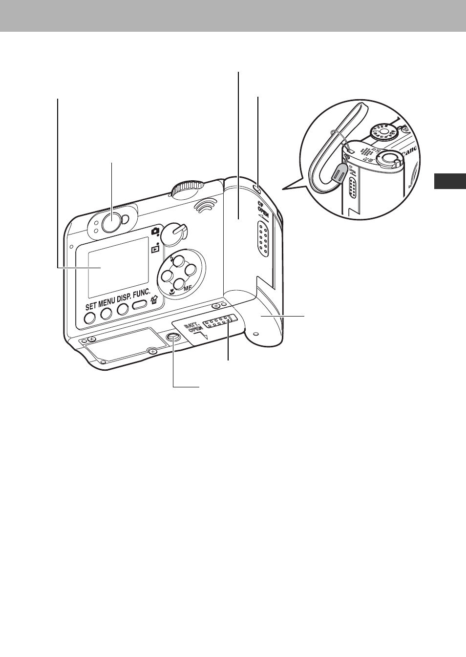 Prepar ing the camer a, basic functions | Canon A60 User Manual | Page 21 / 230