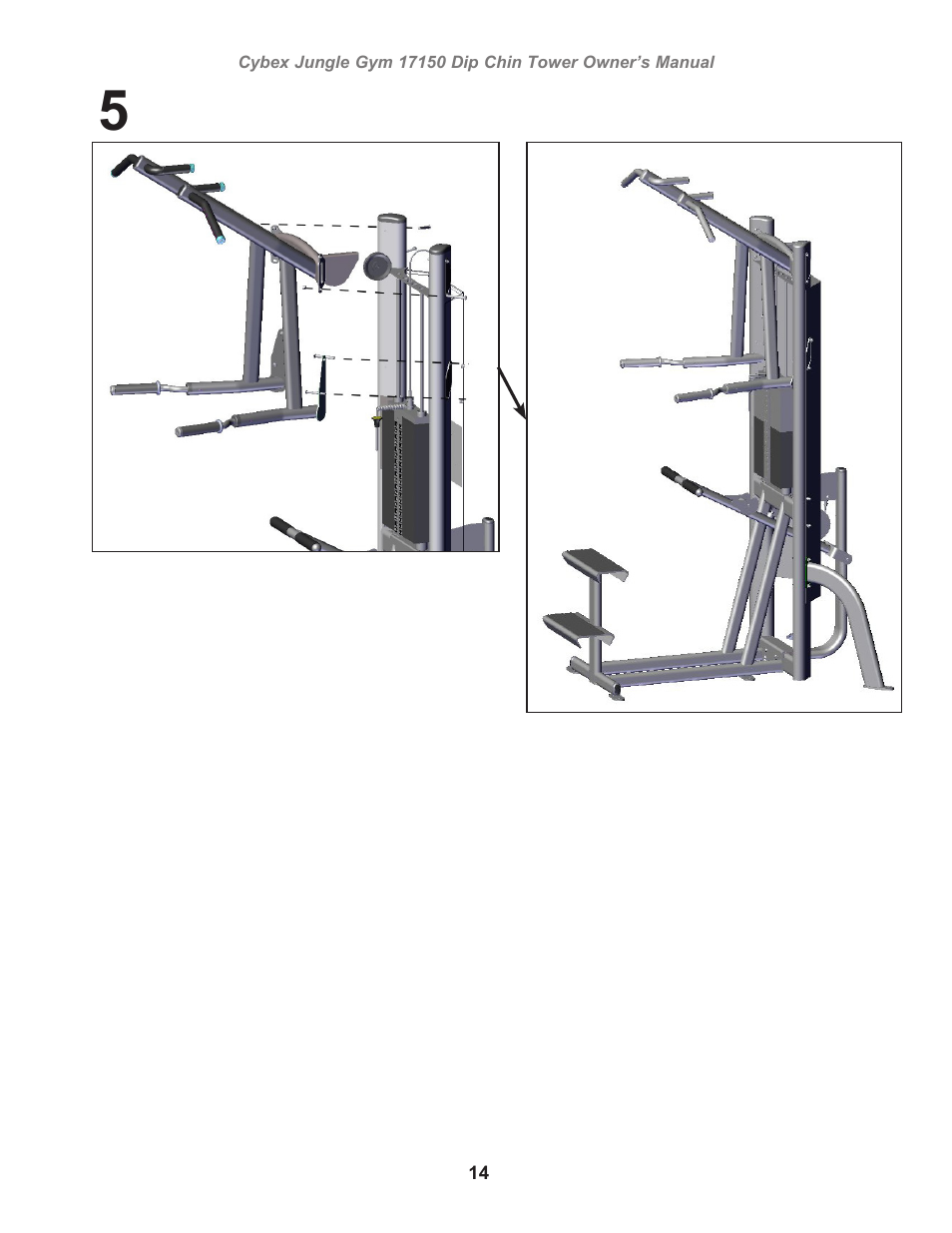 Cybex 17150 Jungle Gym Dip Chin Tower User Manual | Page 14 / 30