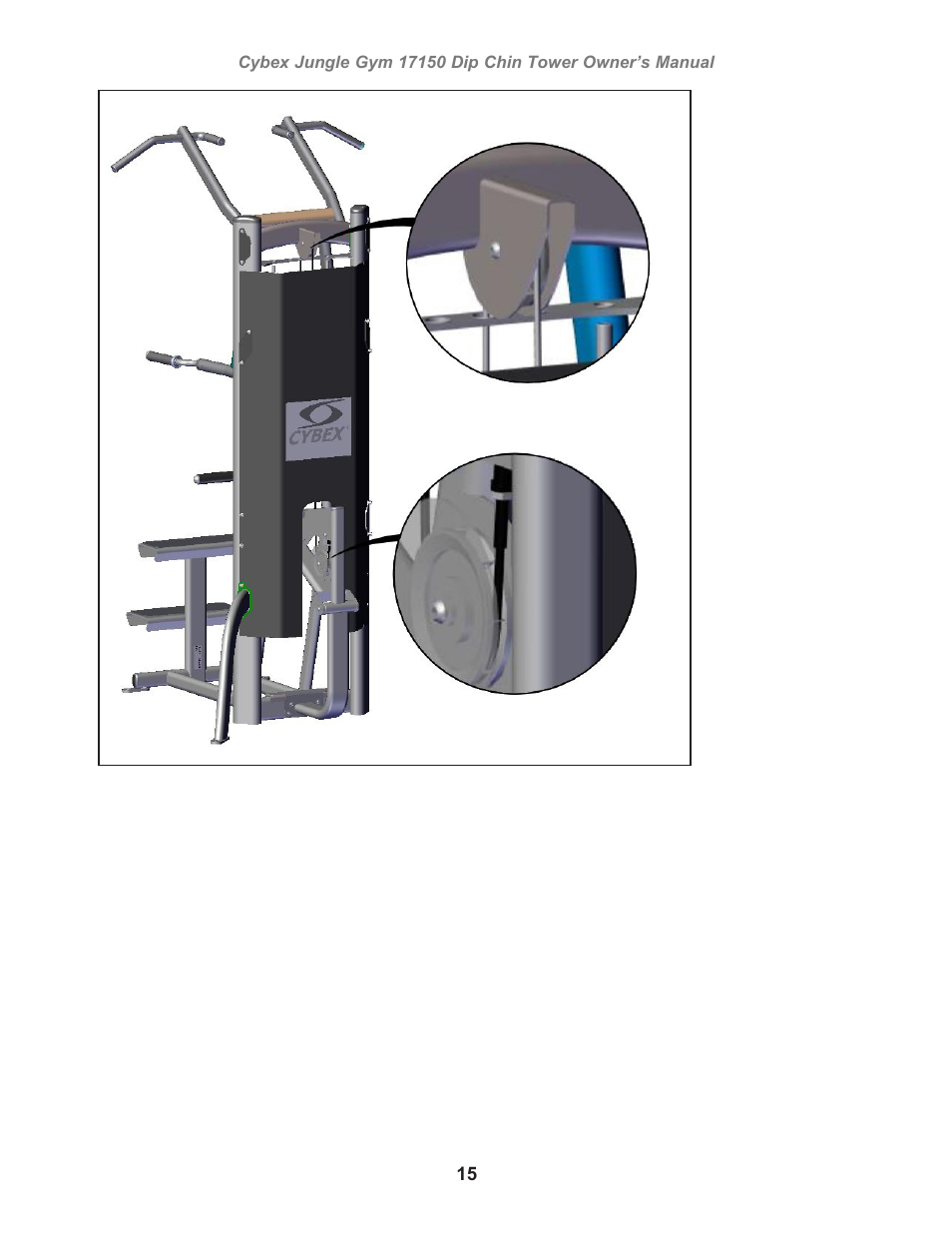 Cybex 17150 Jungle Gym Dip Chin Tower User Manual | Page 15 / 30