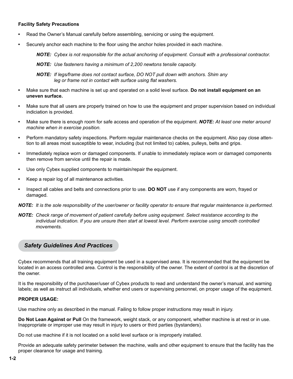 Cybex 11000 Medical Eagle Chest Press User Manual | Page 8 / 24