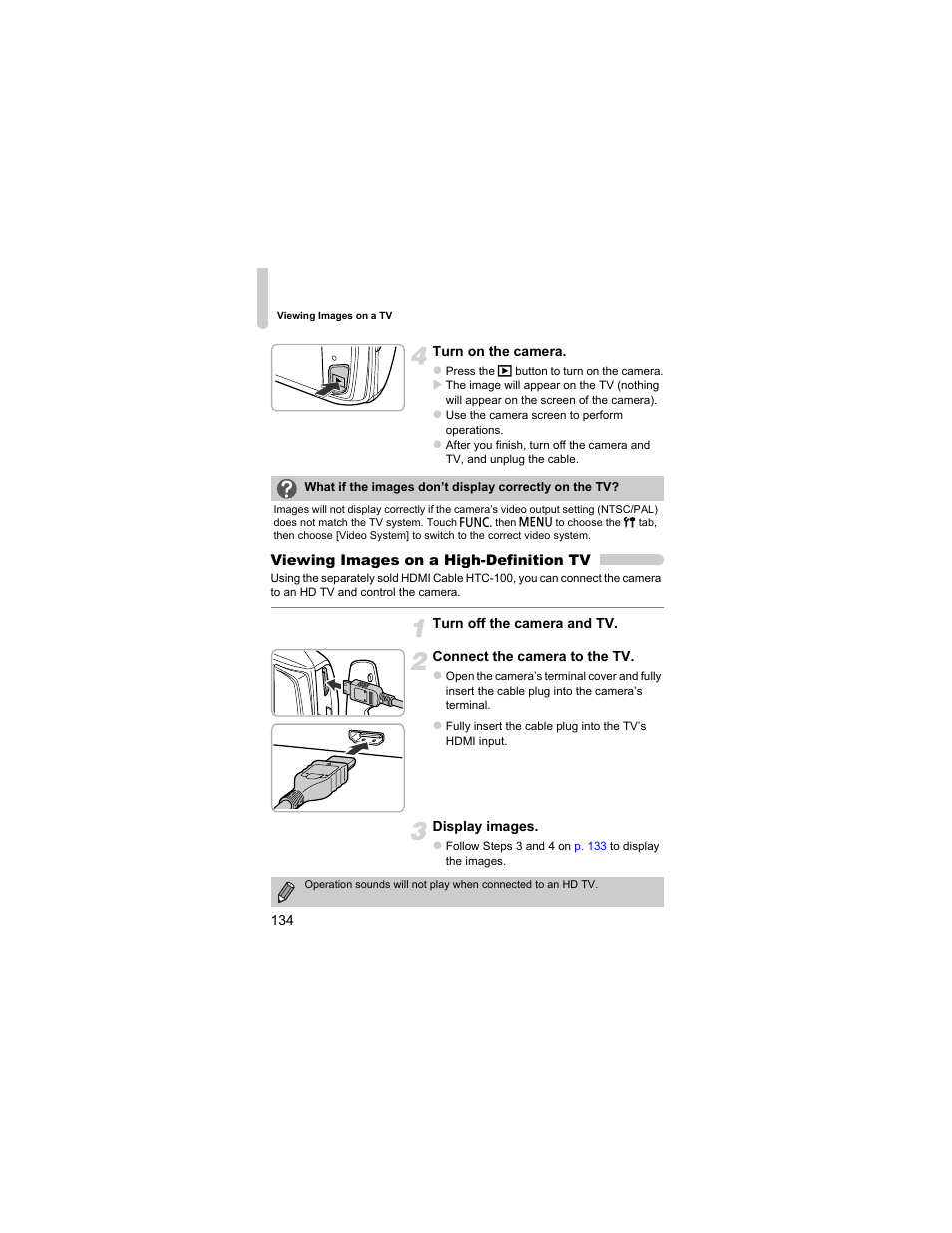 Hdmi terminal, P. 134) | Canon IXUS 310 HS User Manual | Page 134 / 208