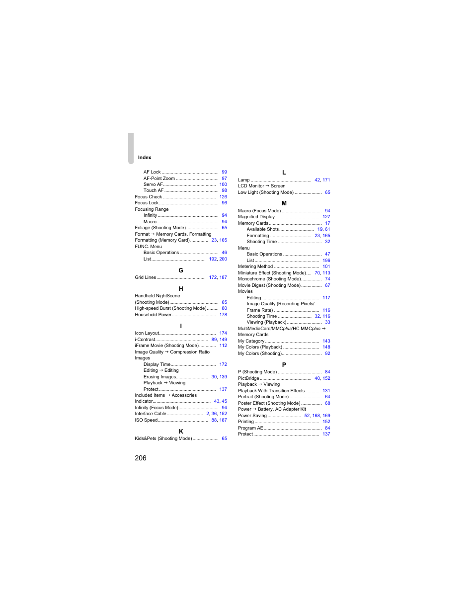 Canon IXUS 310 HS User Manual | Page 206 / 208