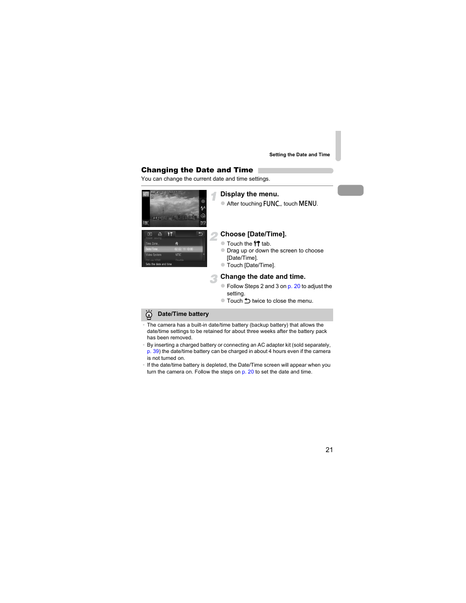 Canon IXUS 310 HS User Manual | Page 21 / 208