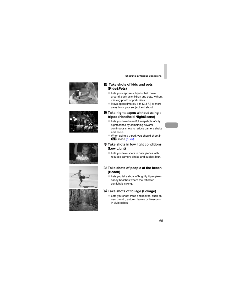 P. 65) | Canon IXUS 310 HS User Manual | Page 65 / 208