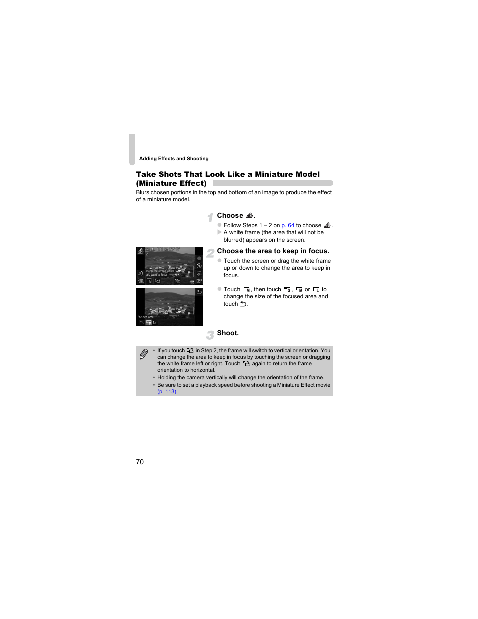 P. 70) | Canon IXUS 310 HS User Manual | Page 70 / 208