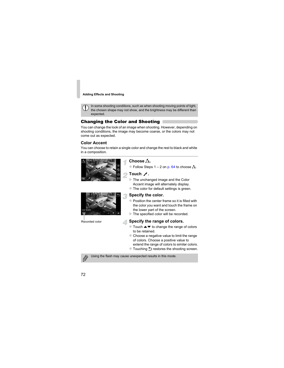 P. 72) | Canon IXUS 310 HS User Manual | Page 72 / 208