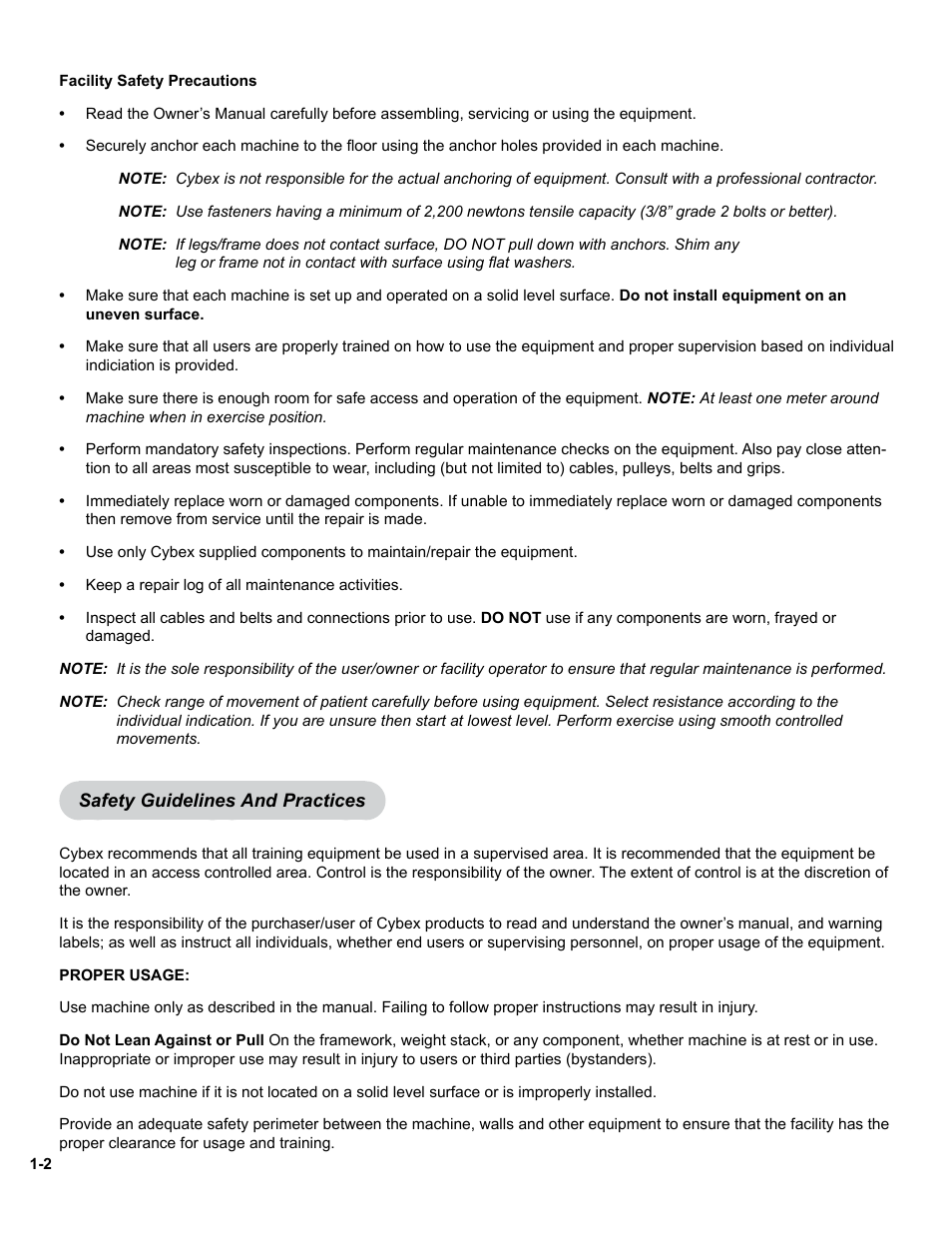 Cybex 11010 Medical Eagle Overhead Press User Manual | Page 8 / 24