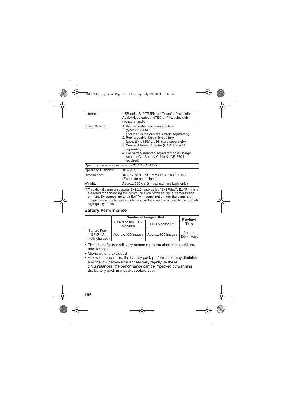 Canon CEL-SE65A210 User Manual | Page 198 / 210