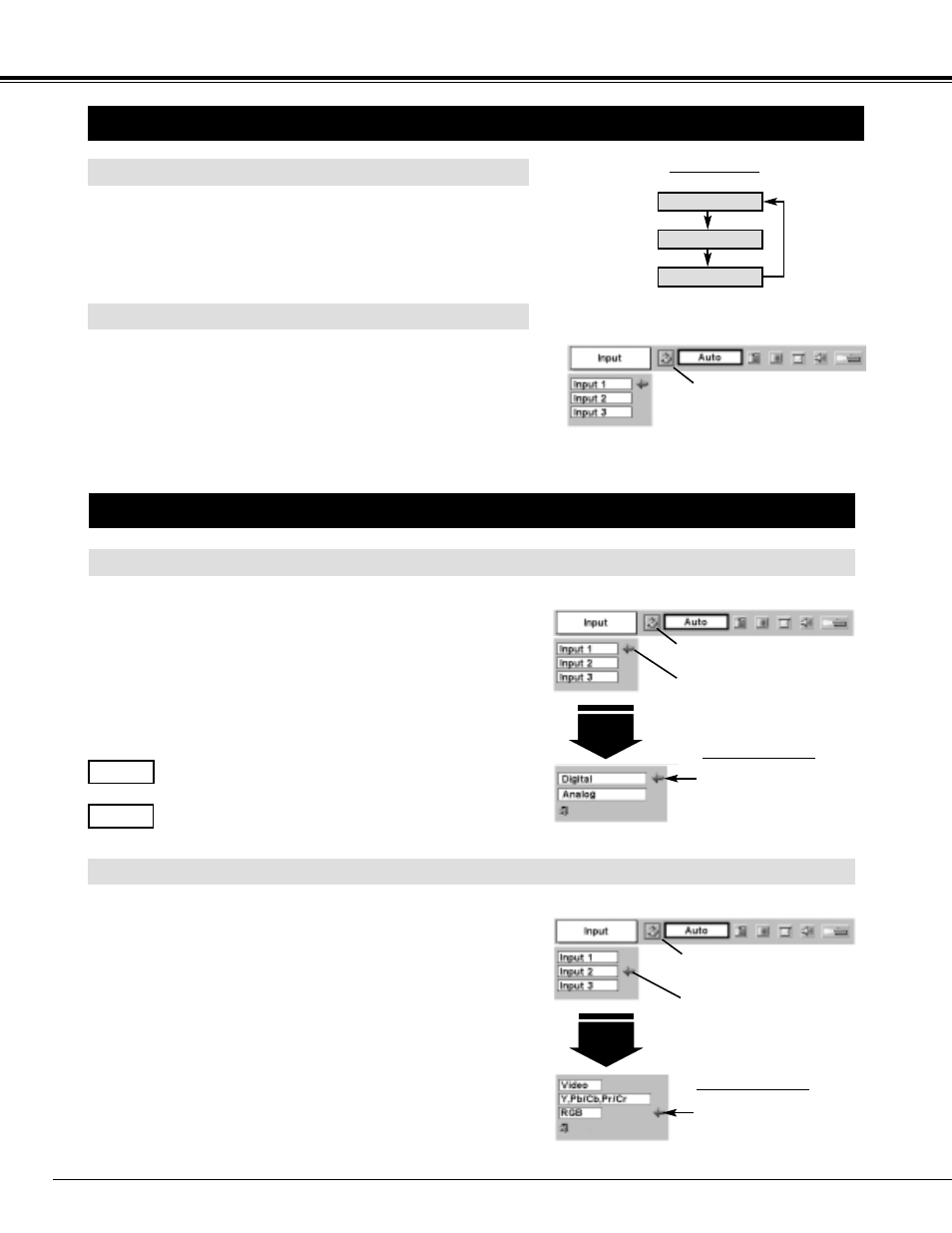 Computer input, 22 computer input, Selecting input source | Selecting computer system | Canon LV-7545 User Manual | Page 22 / 44