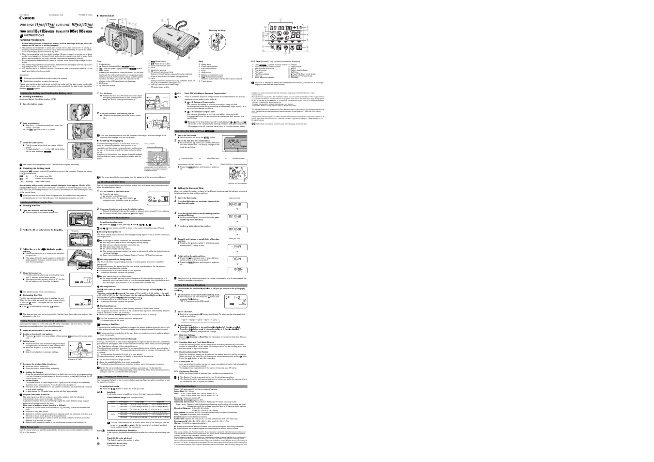 Canon CTI-7498-000 User Manual | 1 page