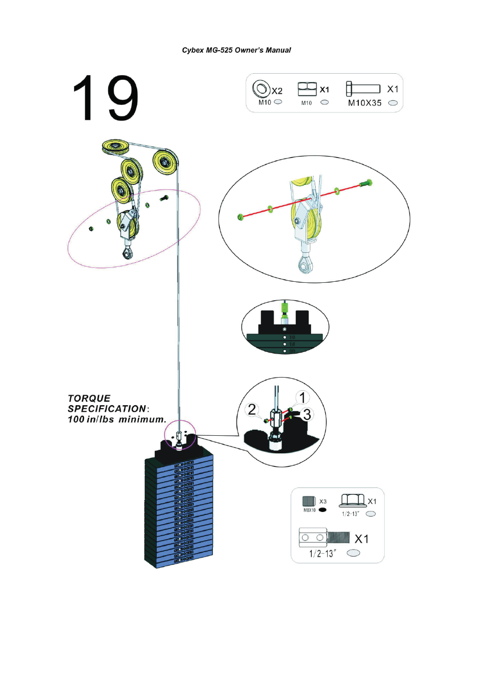 Cybex MG 525 User Manual | Page 44 / 78