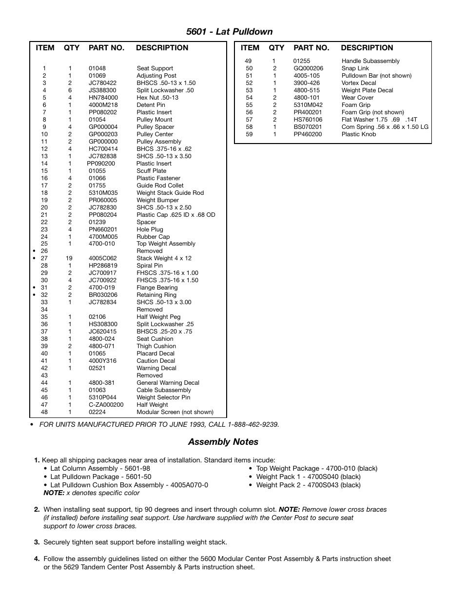 5601 - lat pulldown | Cybex 55620H Modular User Manual | Page 120 / 190