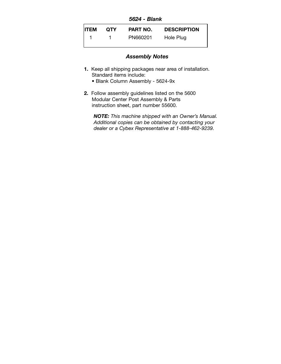 Cybex 55620H Modular User Manual | Page 136 / 190