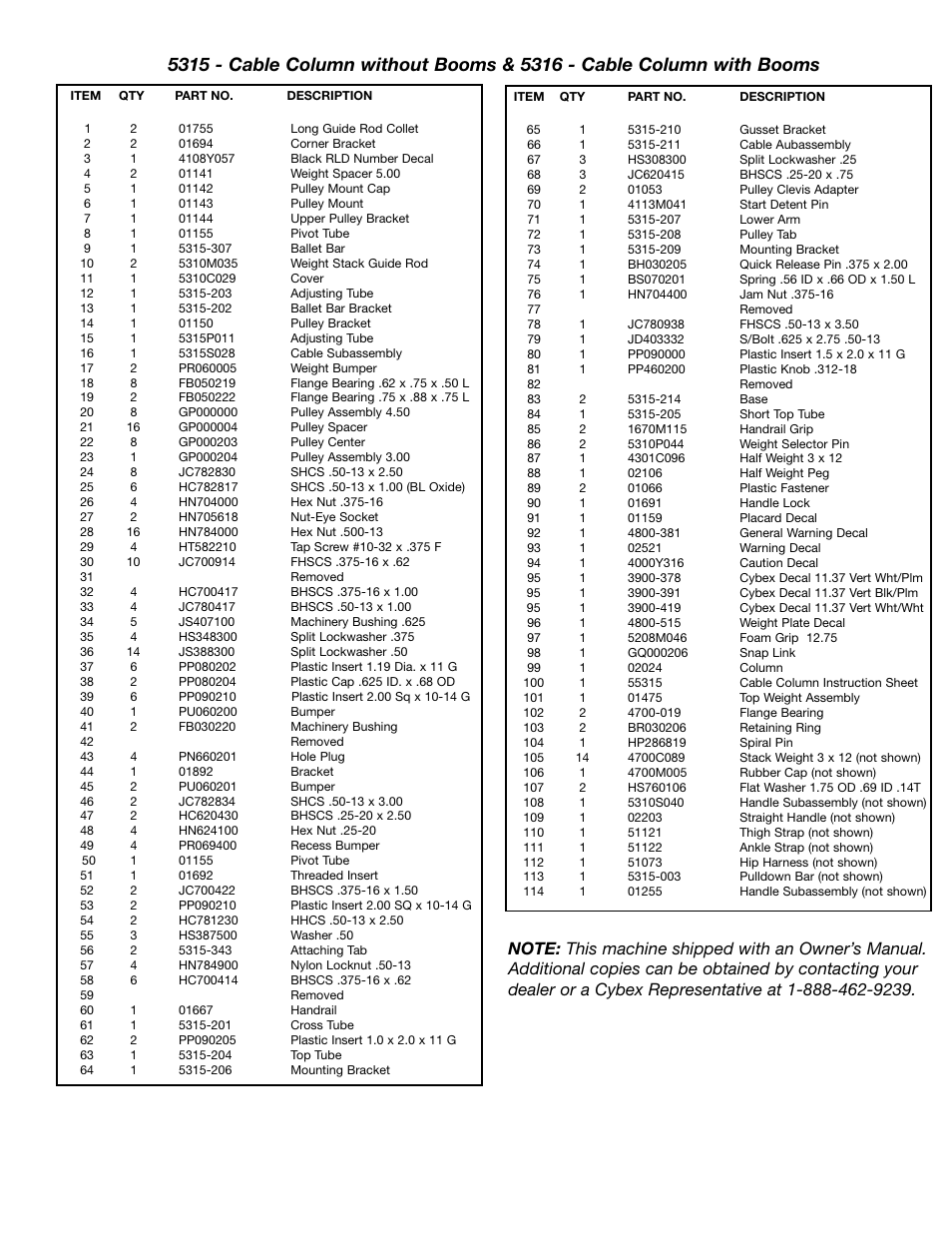 Cybex 55620H Modular User Manual | Page 152 / 190