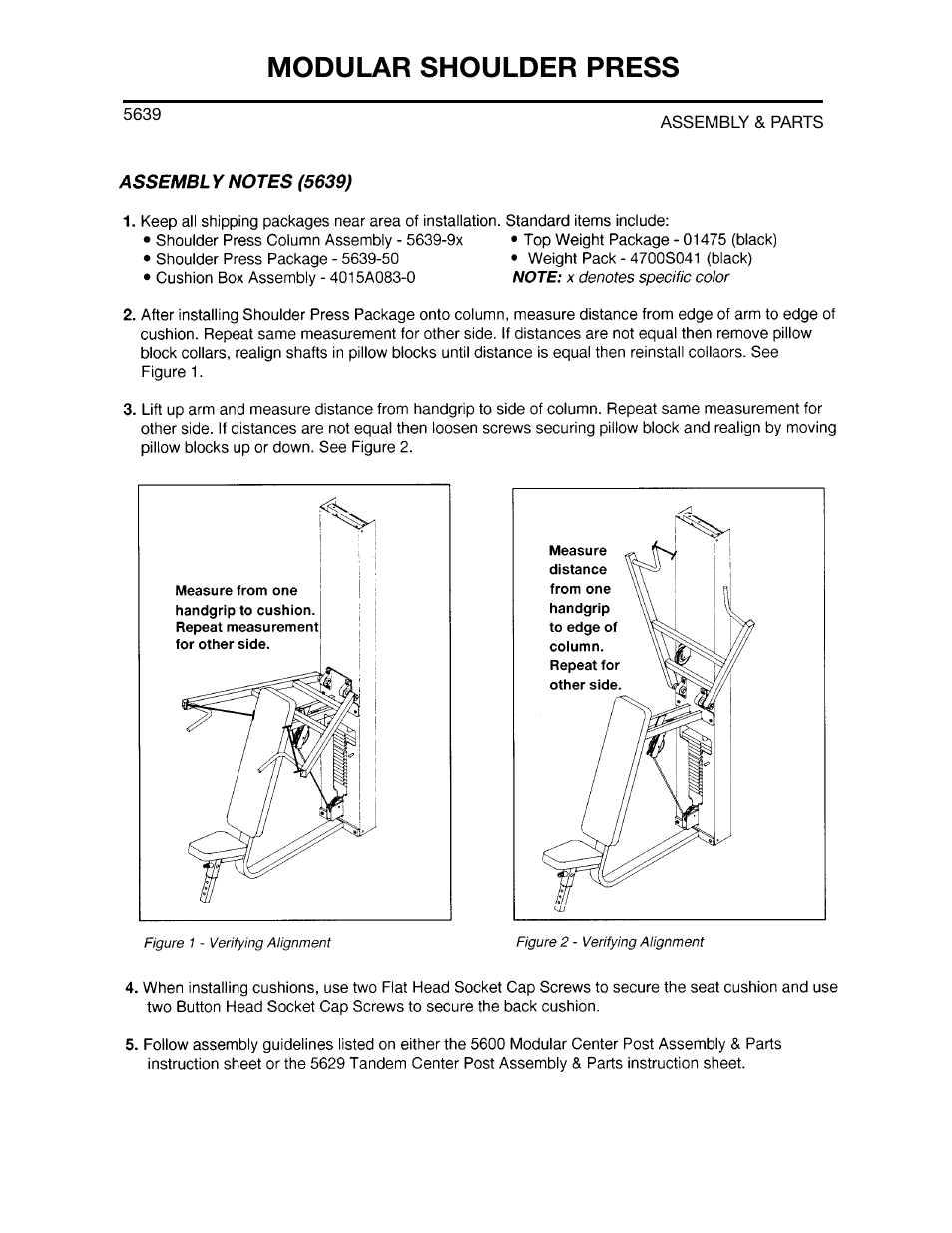 Modular shoulder press | Cybex 55620H Modular User Manual | Page 159 / 190