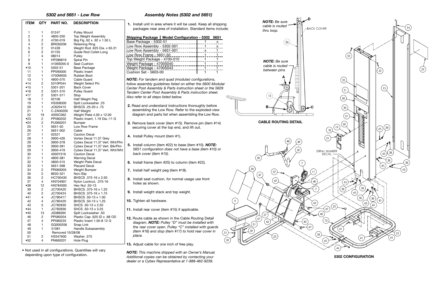 Cybex 55620H Modular User Manual | Page 171 / 190