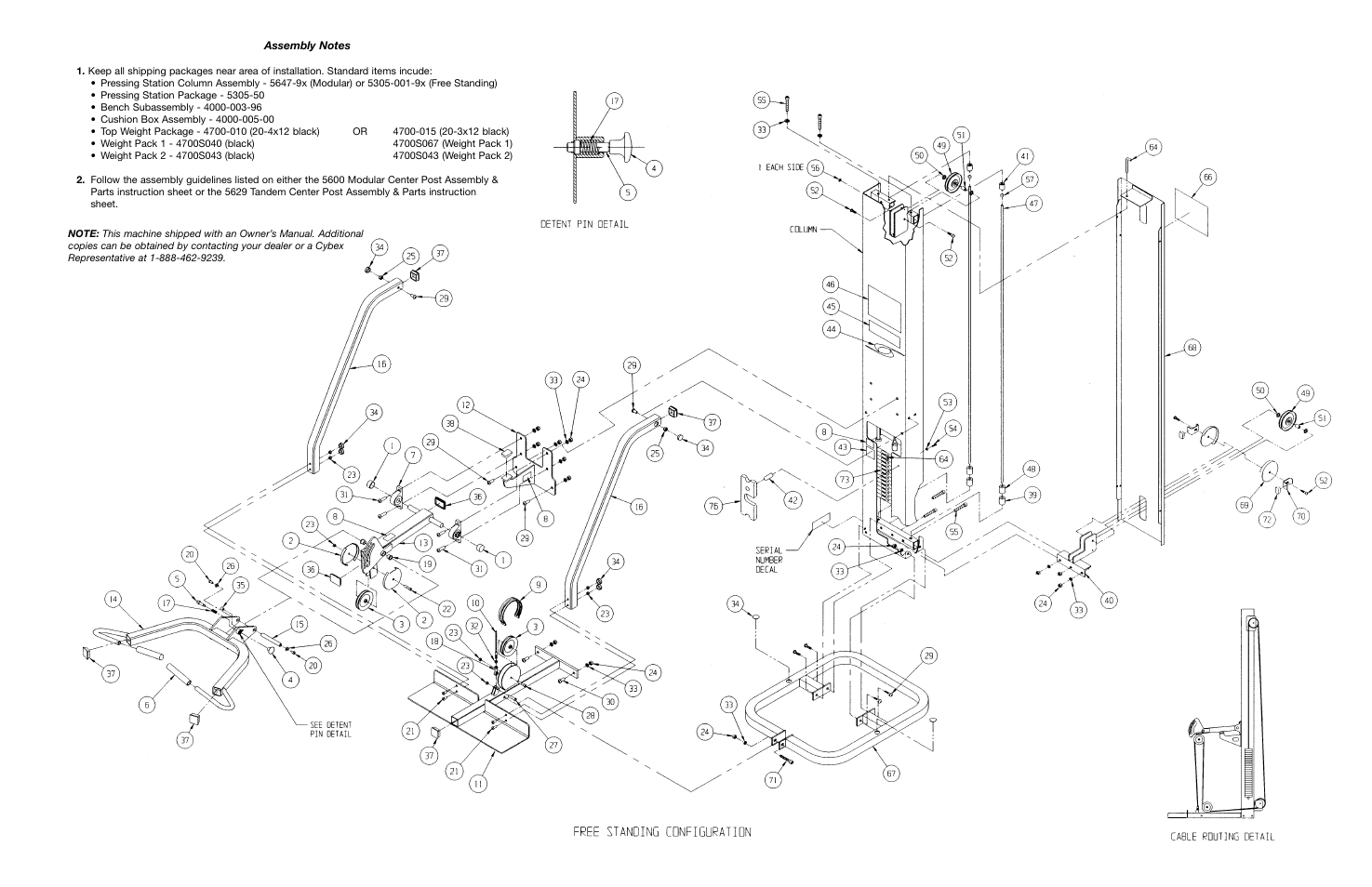 Cybex 55620H Modular User Manual | Page 175 / 190