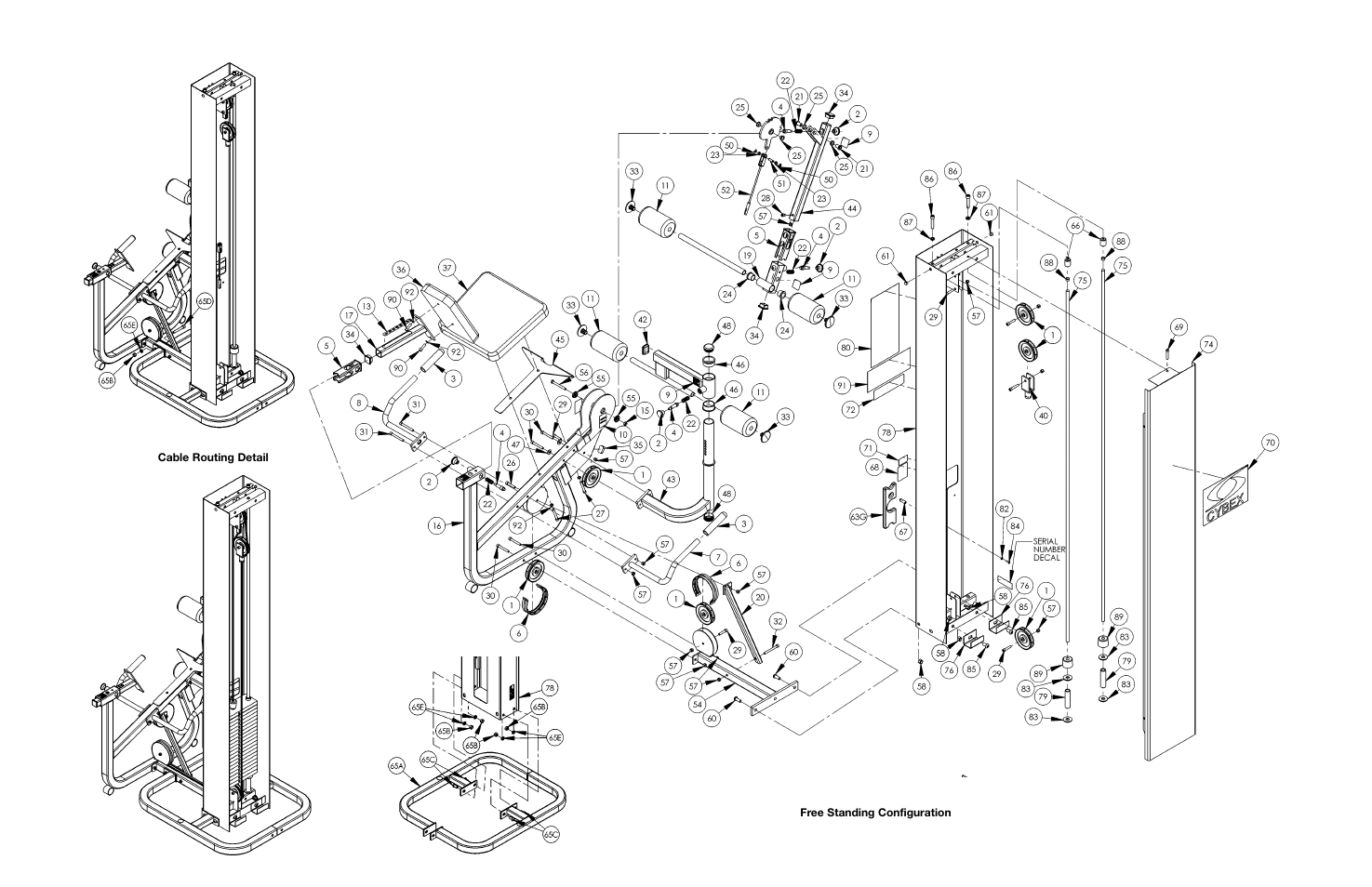 Cybex 55620H Modular User Manual | Page 187 / 190