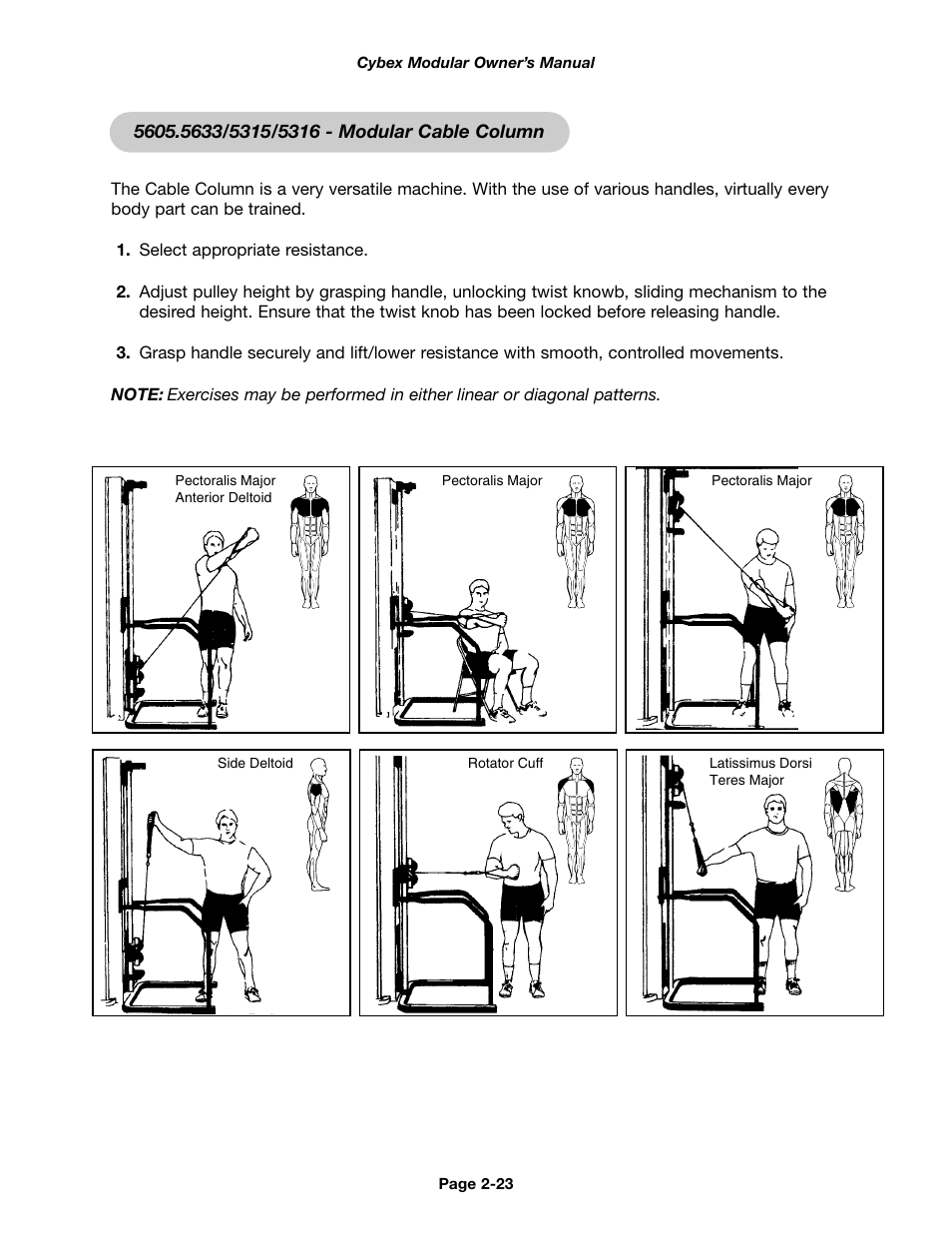 Cybex 55620H Modular User Manual | Page 47 / 190