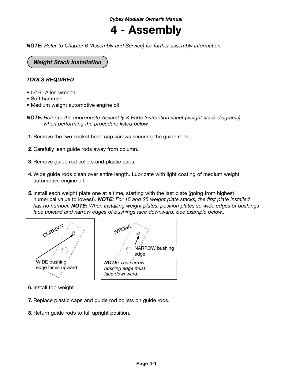 4 - assembly | Cybex 55620H Modular User Manual | Page 55 / 190