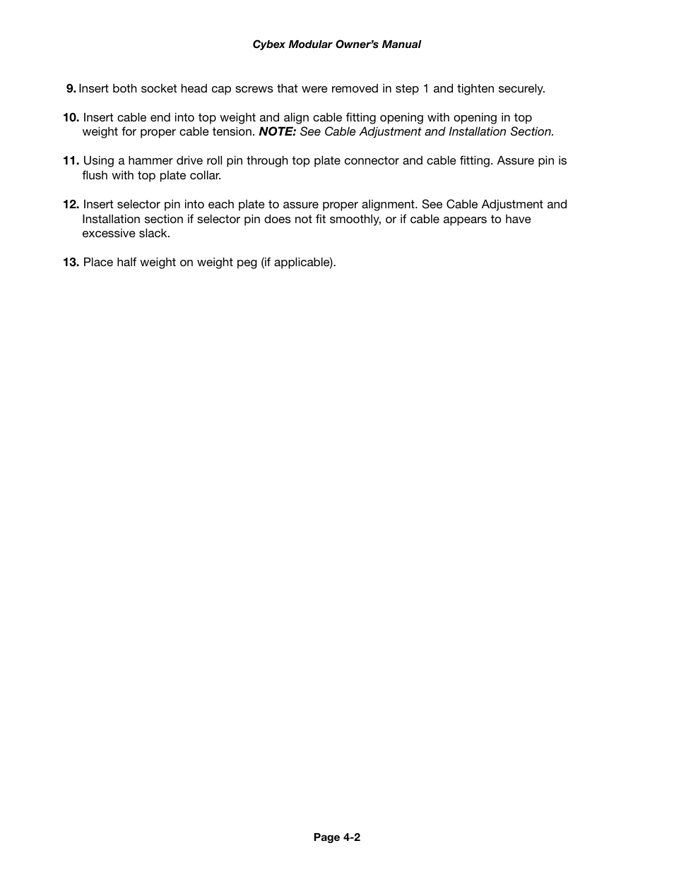 Cybex 55620H Modular User Manual | Page 56 / 190
