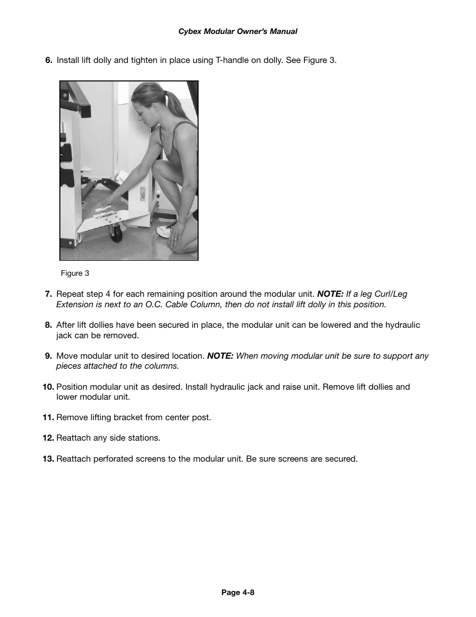 Cybex 55620H Modular User Manual | Page 62 / 190