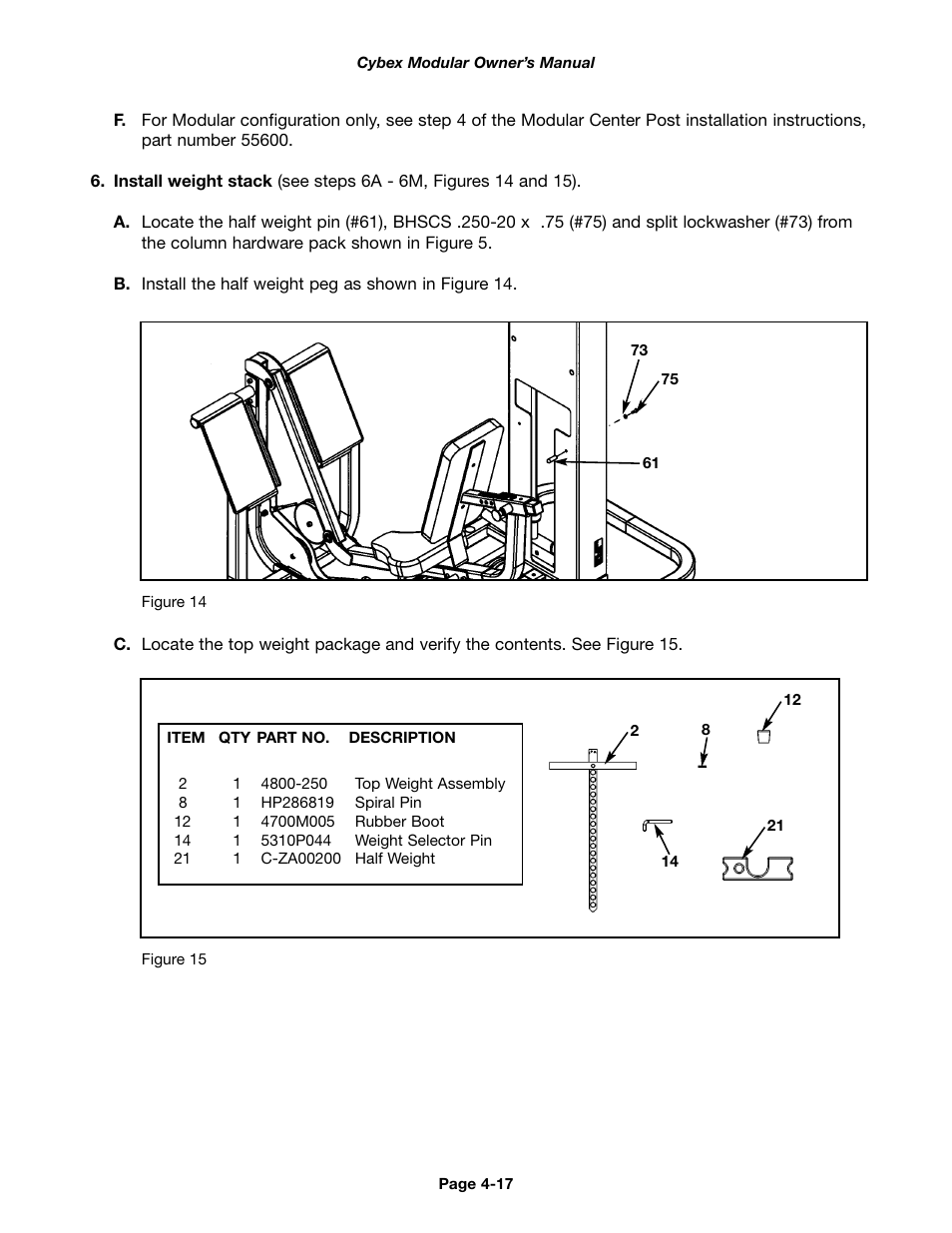 Cybex 55620H Modular User Manual | Page 71 / 190