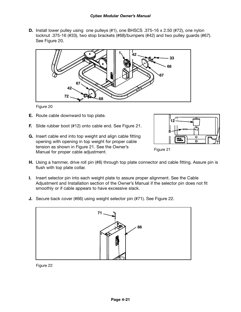 Cybex 55620H Modular User Manual | Page 75 / 190