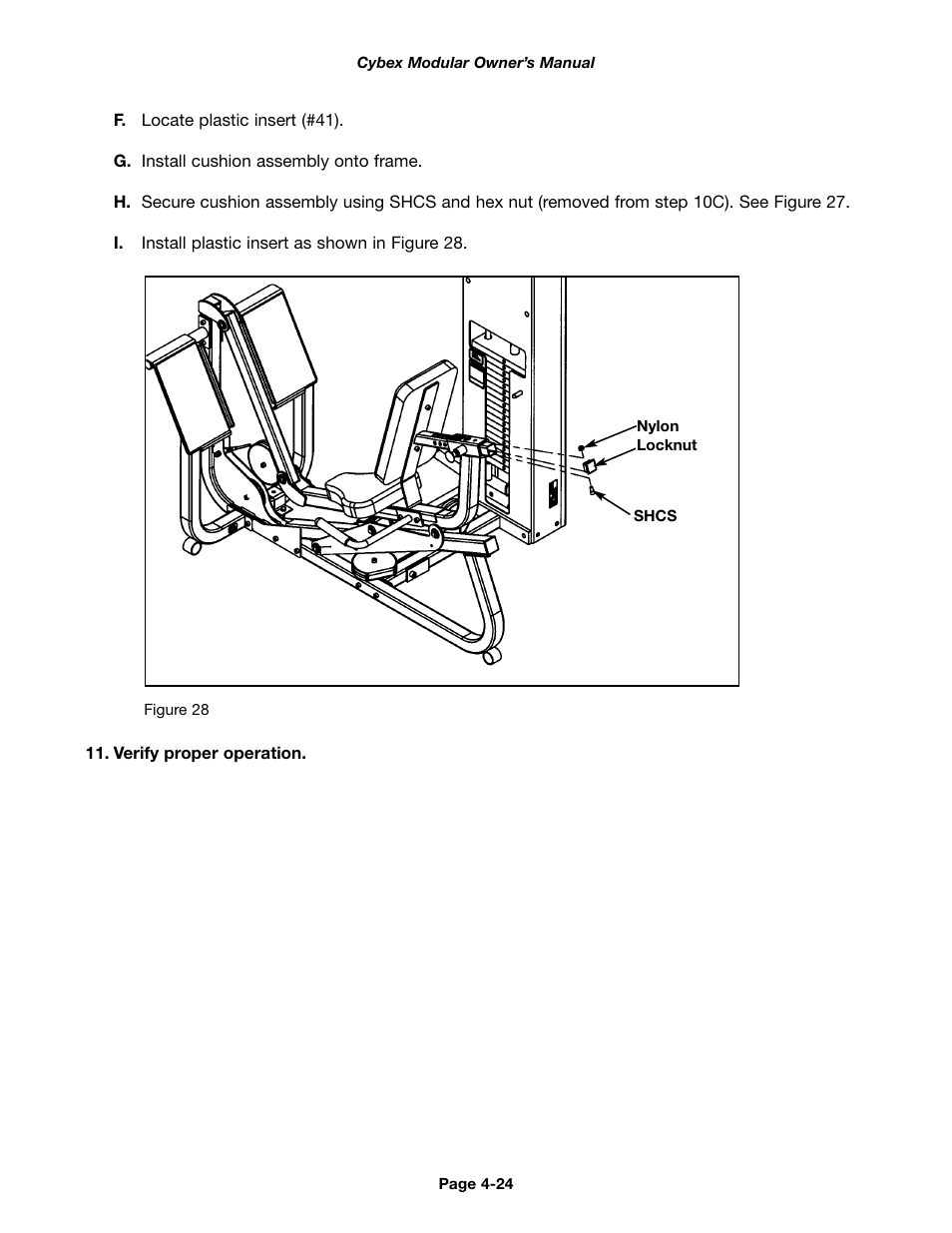 Cybex 55620H Modular User Manual | Page 78 / 190