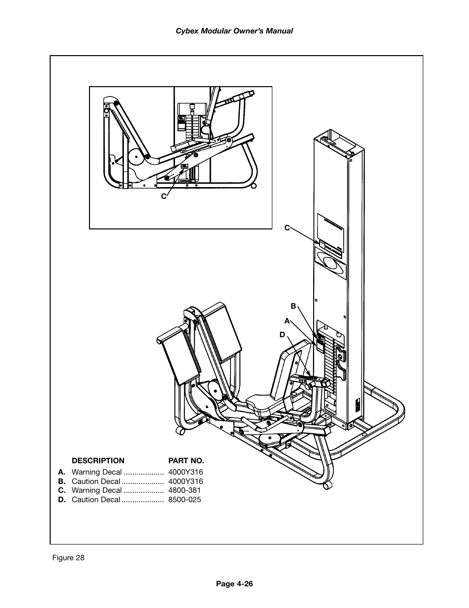 Cybex 55620H Modular User Manual | Page 80 / 190